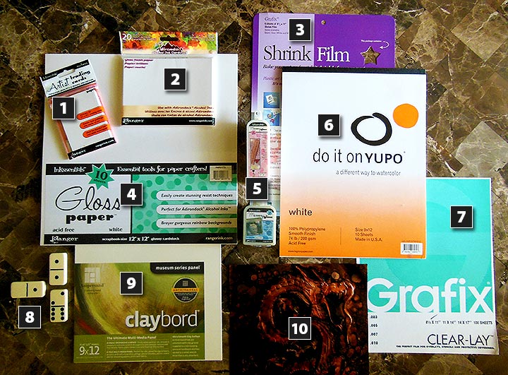 720x531 Substrates For Alcohol Ink Painting - Alcohol Painting On Canvas