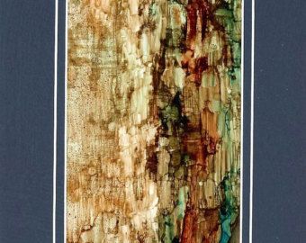 340x270 Painting Done On Yupo Paper With Alcohol Inks And Mounted Onto - Alcohol Painting On Canvas