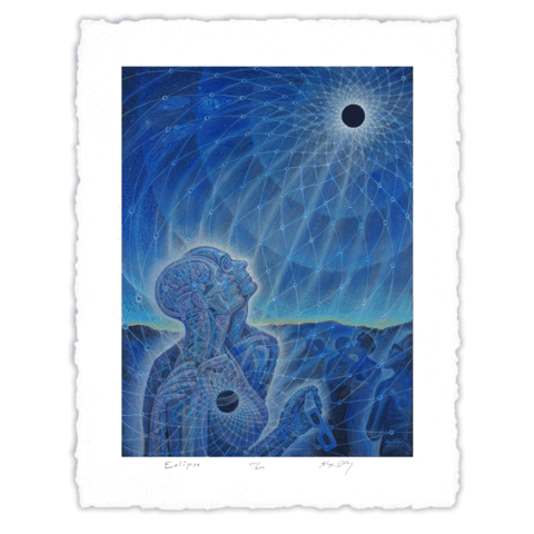 480x480 Eclipse - Alex Grey Original Painting