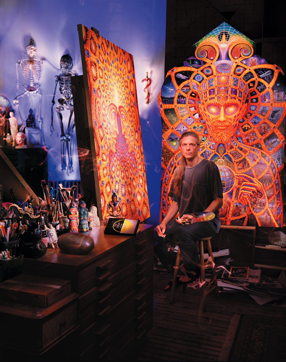 1000x1265 Visionary Art - Alex Grey Original Painting