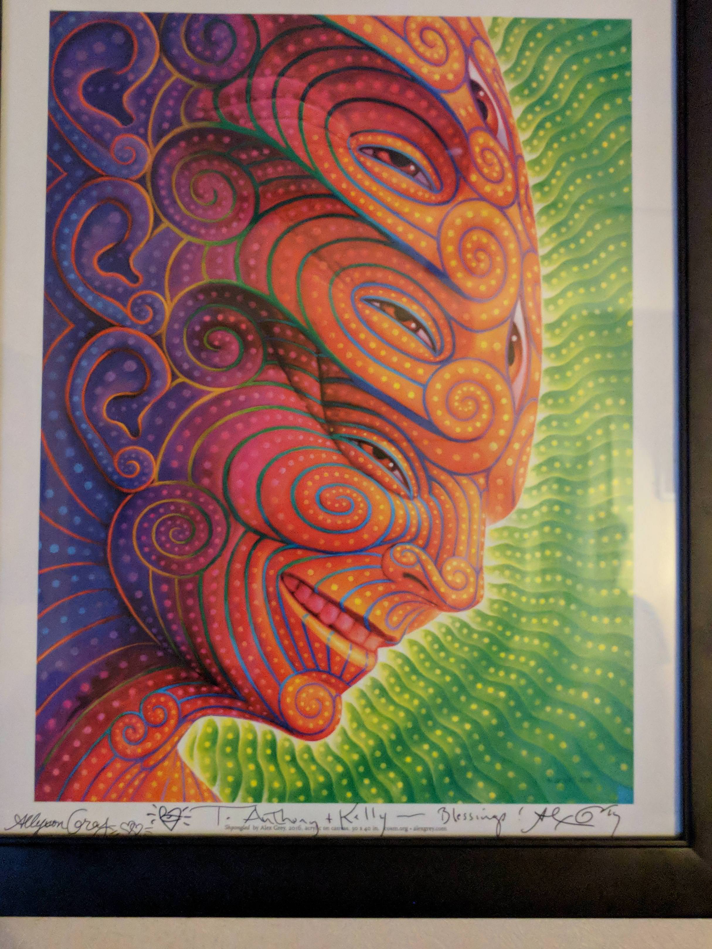 2429x3238 My Friend Met Alex Grey While He Was Painting This Person - Alex Grey Painting