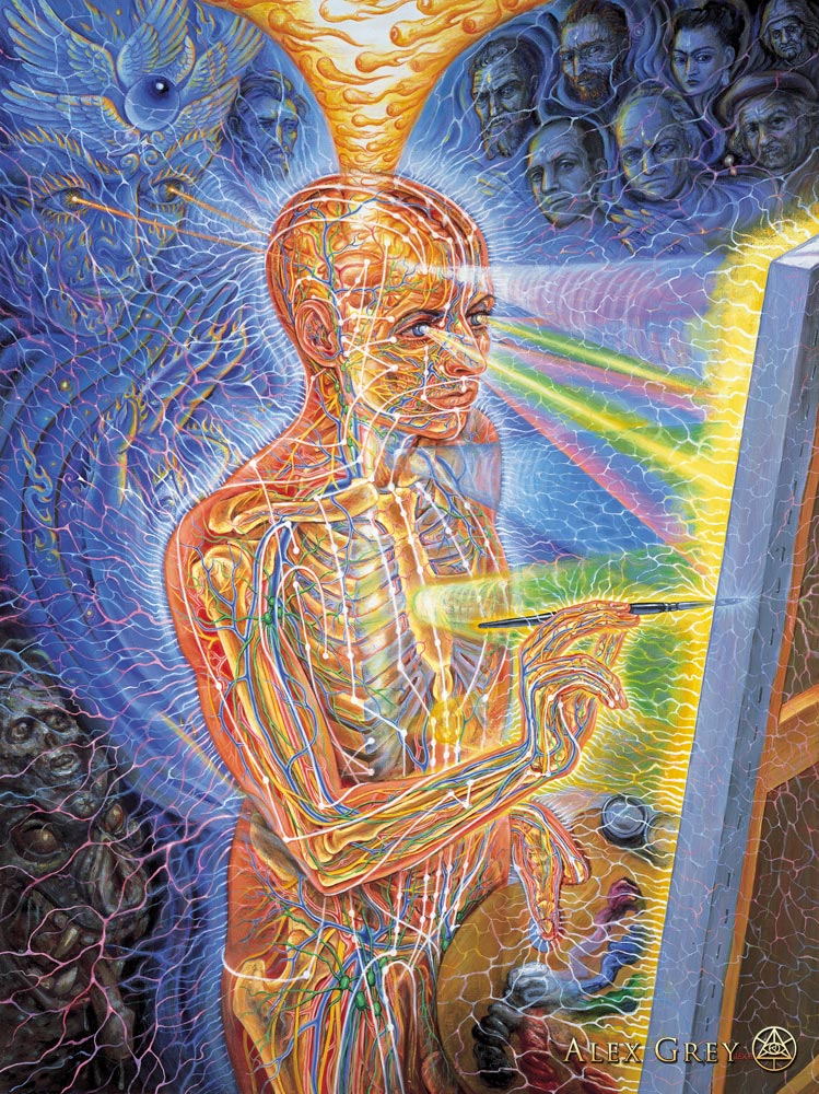 749x1000 Painting - Alex Grey Painting