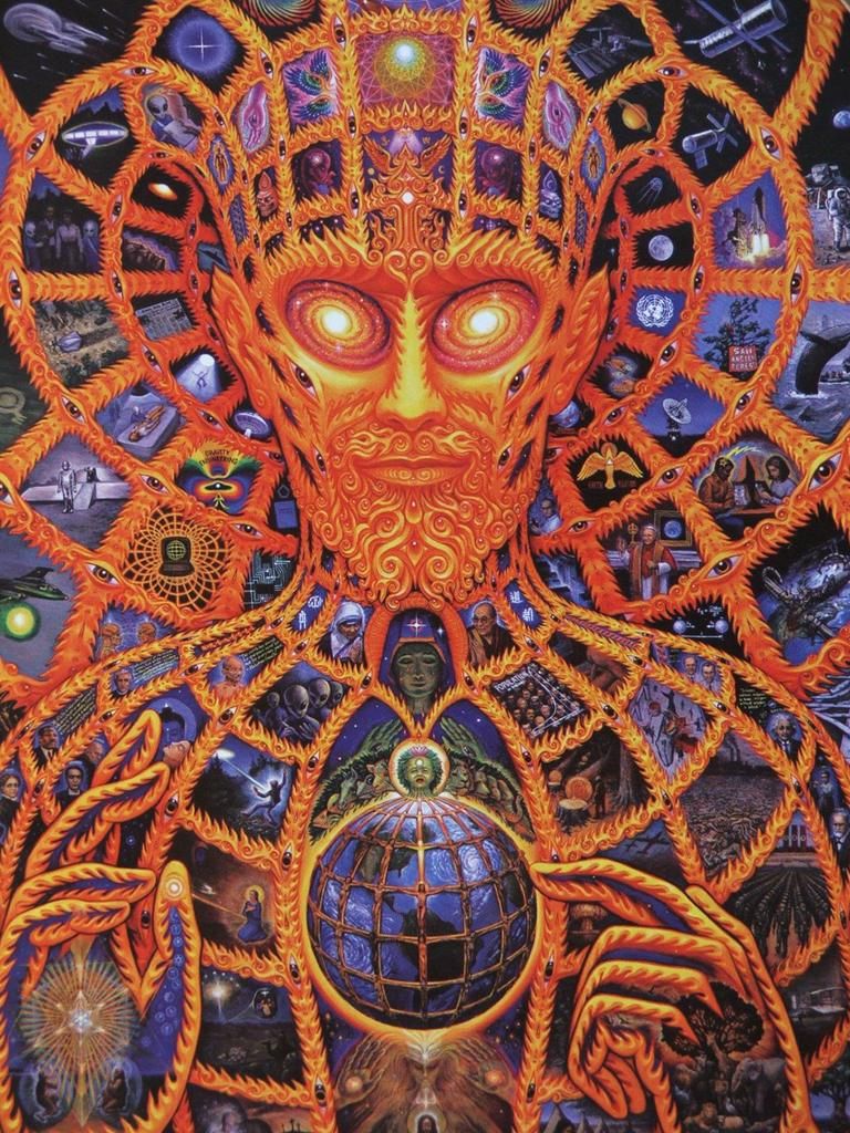 768x1024 Psychedelic Spirit Paintings, Alex Grey Art Gallery - Alex Grey Painting