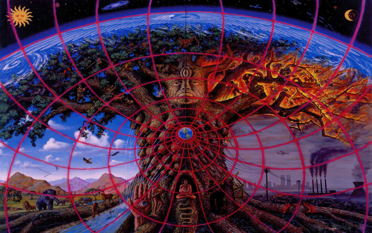 1280x800 Alex Grey Why Visionary Art Matters Me, Burners - Alex Grey Painting