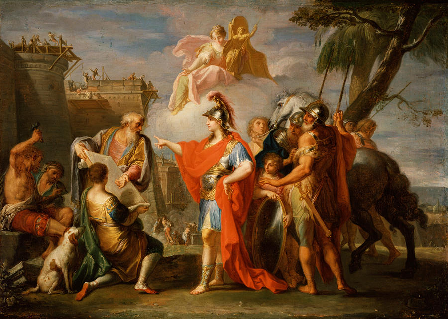 900x642 Alexander The Great Founding Alexandria Painting By Placido Costanzi - Alex Painting