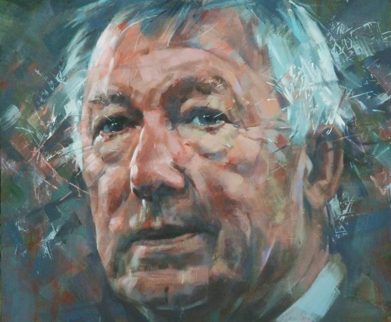 770x635 Saatchi Art Portrait. Sir Alex Painting By Alexander Ilichev - Alex Painting