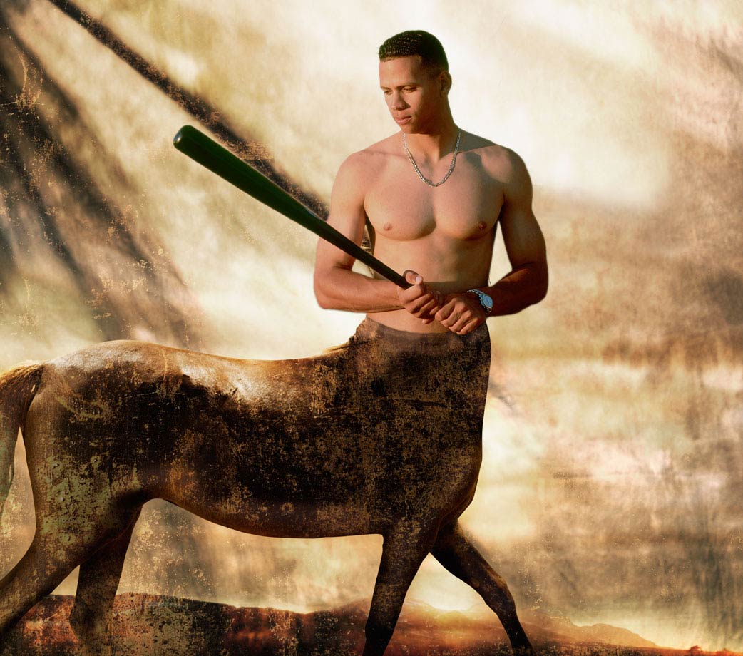 1042x920 Alex Rodriguez And His Centaur Sunny Fae Photos - Alex Rodriguez Painting