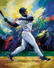 183x230 Baseball Ken Griffey Jr Nolan Ryan Alex Rodriguez - Alex Rodriguez Painting