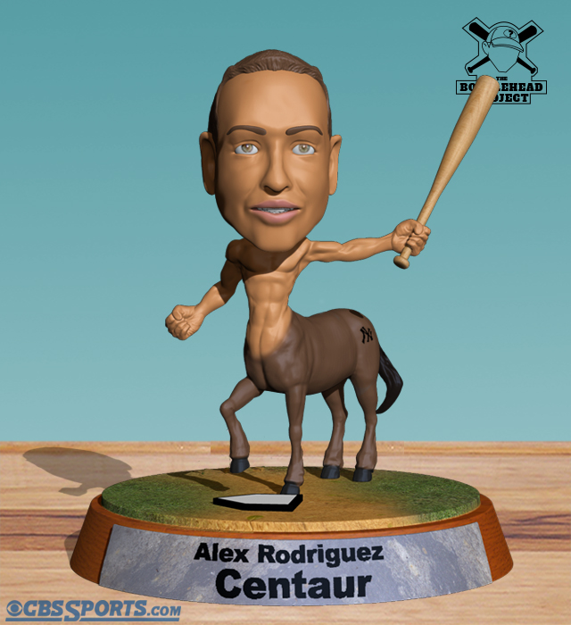 640x700 The Bobblehead Project A Rod The Centaur - Alex Rodriguez Painting