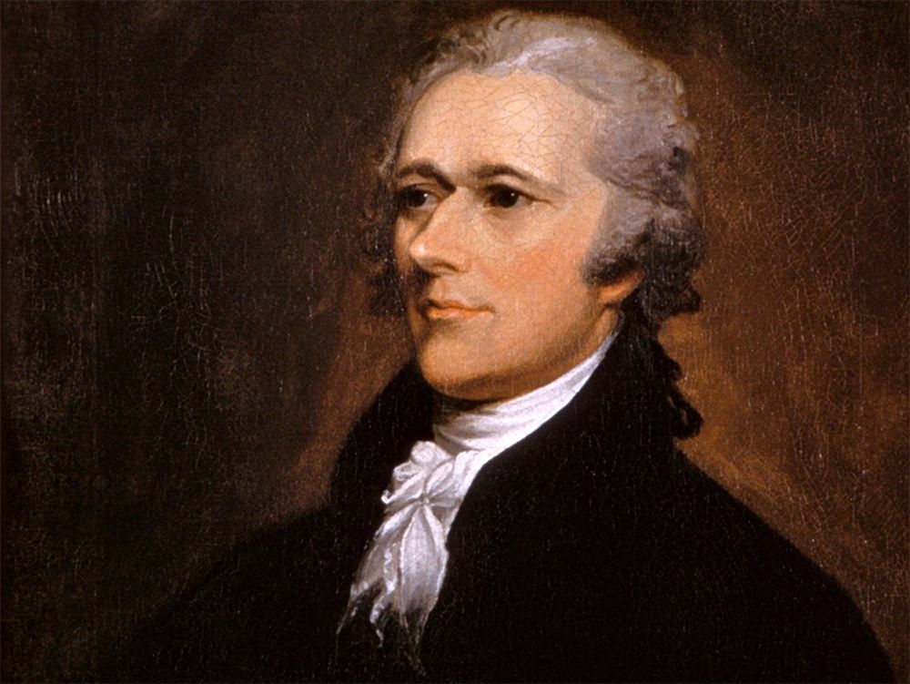 1000x751 Portrait Of Alexander Hamilton By John Trumbull, 1806 (Washington - Alexander Hamilton Painting