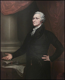 218x269 Alexander Hamilton An Artist's Muse - Alexander Hamilton Painting By John Trumbull