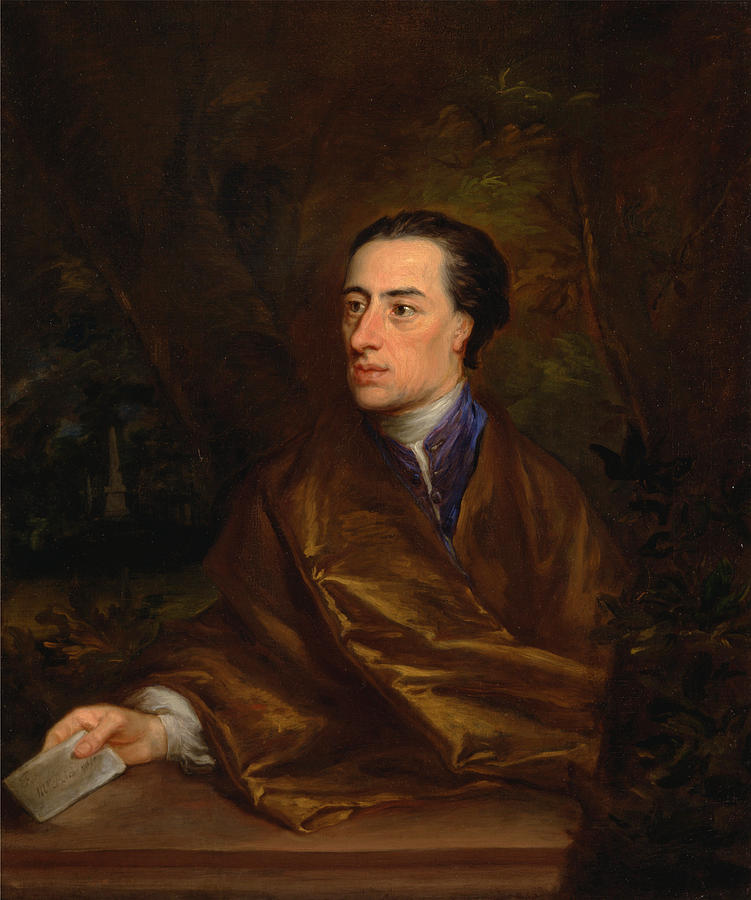 751x900 Alexander Pope Painting By Jonathan Richardson The Elder - Alexander Pope Painting