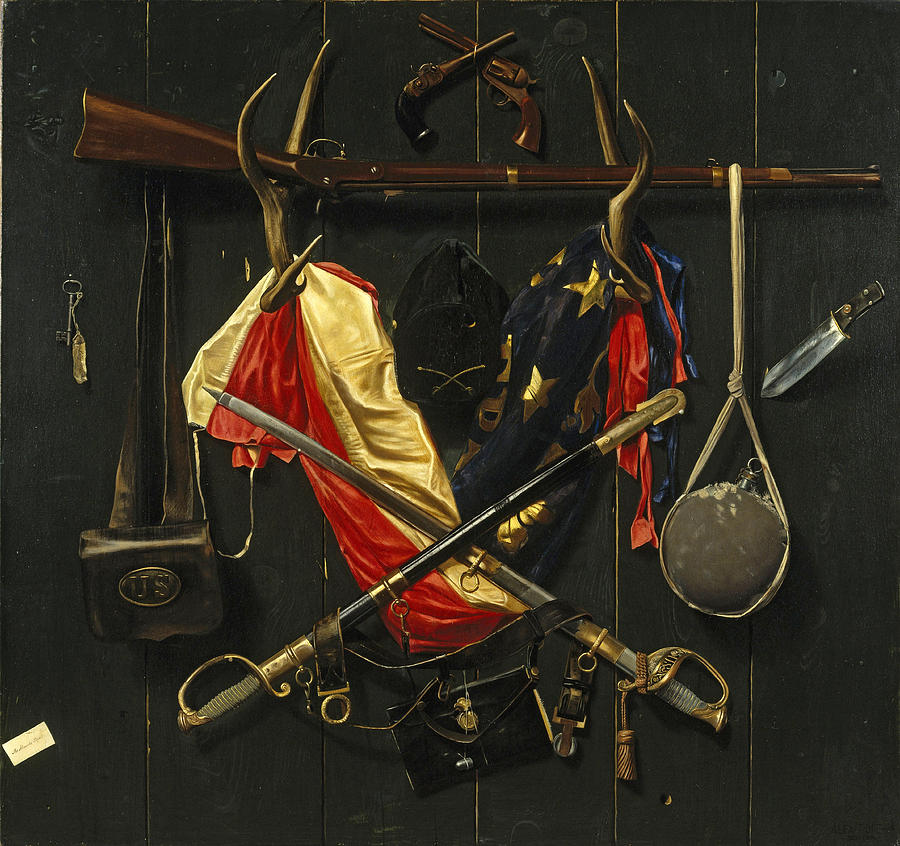 900x846 Emblems Of The Civil War Painting By Alexander Pope - Alexander Pope Painting