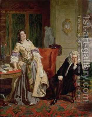 314x400 The Rejected Poet Alexander Pope And Lady Mary Wortley Montagu - Alexander Pope Painting