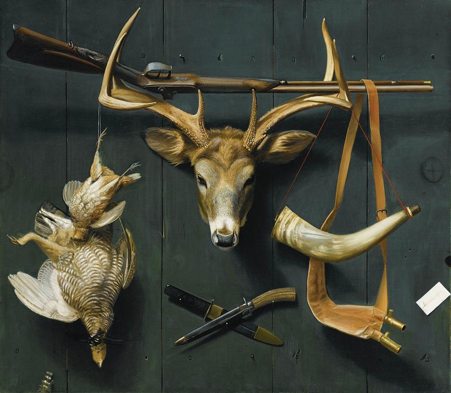 900x785 Trophies Of The Hunt Painting By Alexander Pope - Alexander Pope Painting