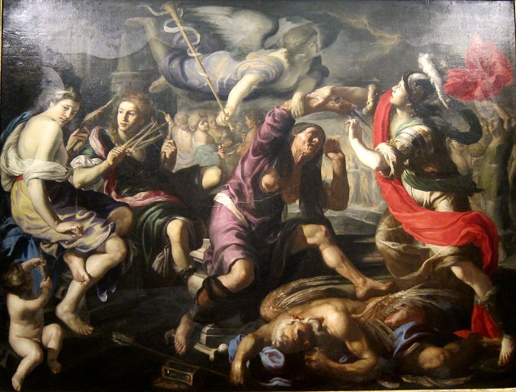 1010x768 Alexander The Great And The Fates Painting Bernardino Mei Oil - Alexander The Great Painting