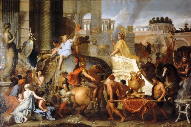 640x427 Diy Frame Triumphal Entry Of Alexander The Great Into Babylon - Alexander The Great Painting