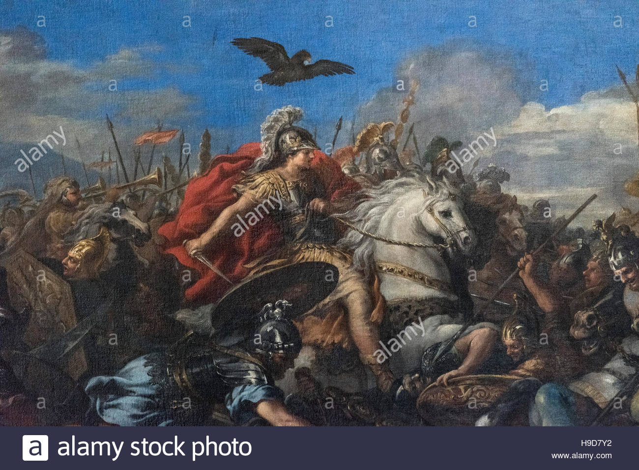 1300x957 Rome. Italy. Detail Of Alexander Great On Horseback, - Alexander The Great Painting