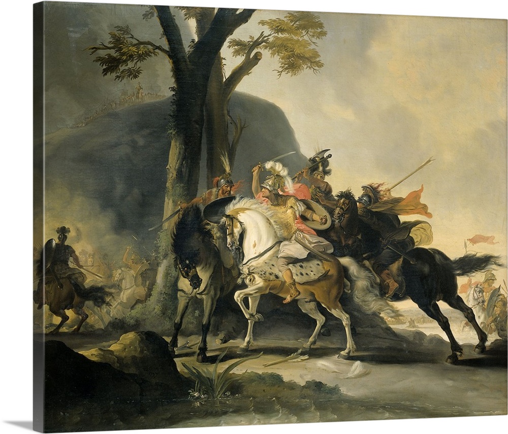 1000x855 Alexander The Great - Alexander The Great Painting Battle