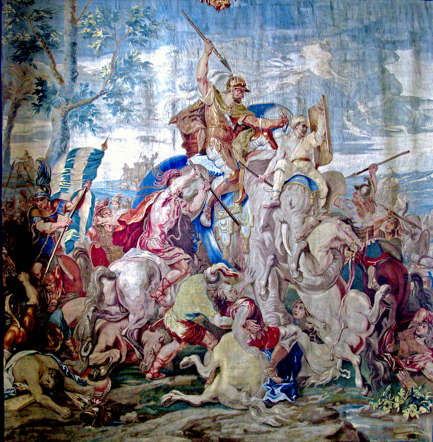 882x900 The Battle Of Gaugamela History Bytez - Alexander The Great Painting Battle
