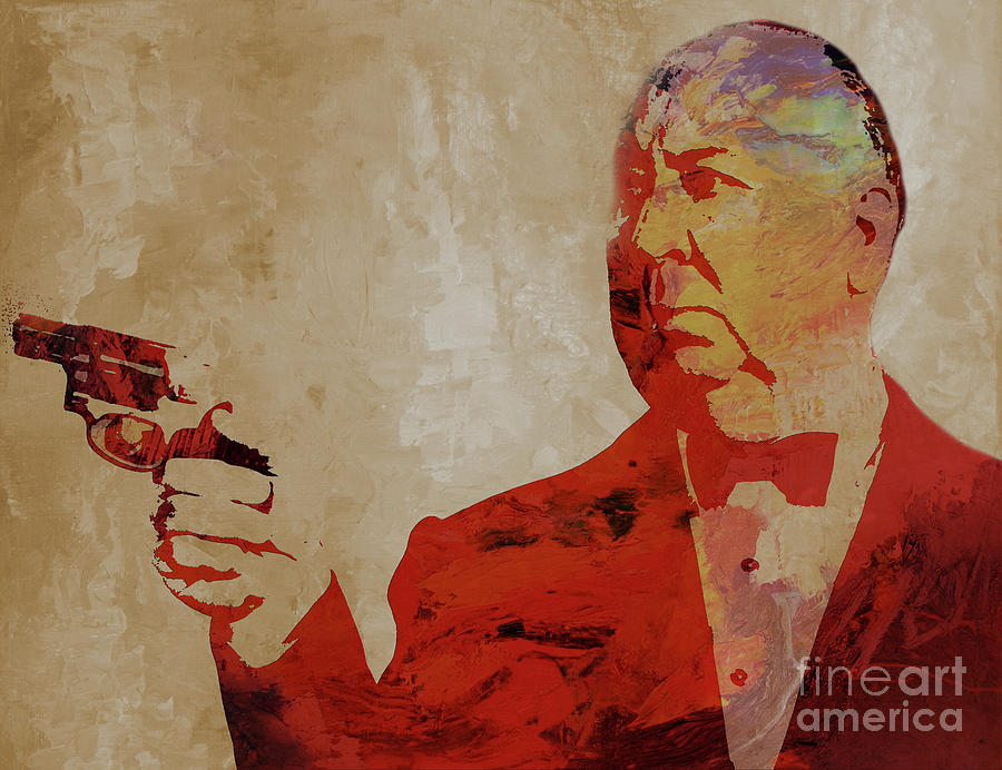 900x692 Alfred Hitchcock Painting By Gull G - Alfred Hitchcock Painting
