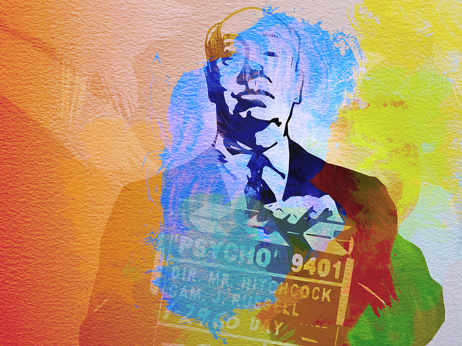 900x673 Alfred Hitchcock Painting By Naxart Studio - Alfred Hitchcock Painting