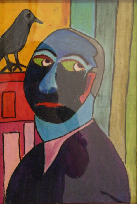 469x700 Gallery Zozimus Alfred Hitchcock - Alfred Hitchcock Painting