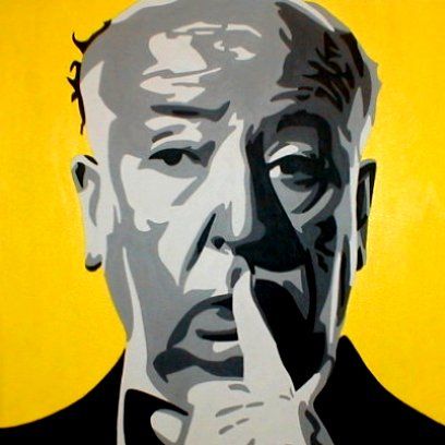 408x408 Hitchcock, Director De Cine, Conocido El Maestro Del Suspenso - Alfred Hitchcock Painting