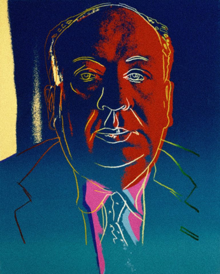 770x960 Read An Excerpt From Andy Warhol's Delightfully Morbid 1974 - Alfred Hitchcock Painting