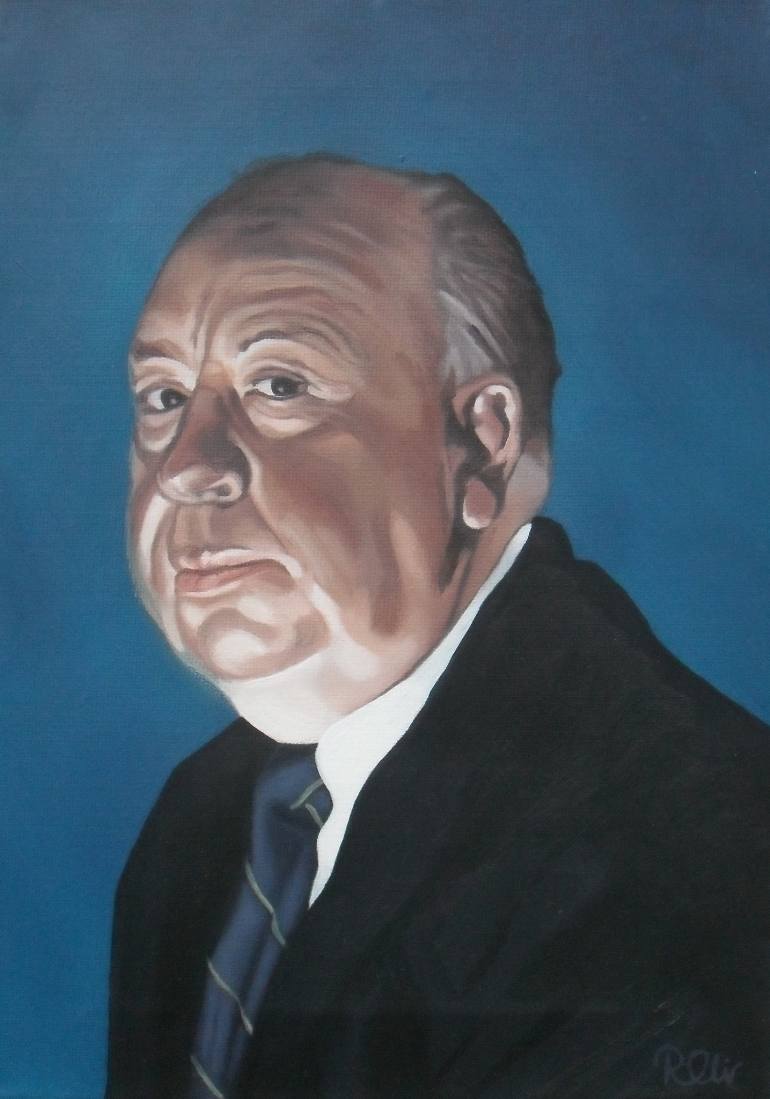 770x1099 Saatchi Art - Alfred Hitchcock Painting