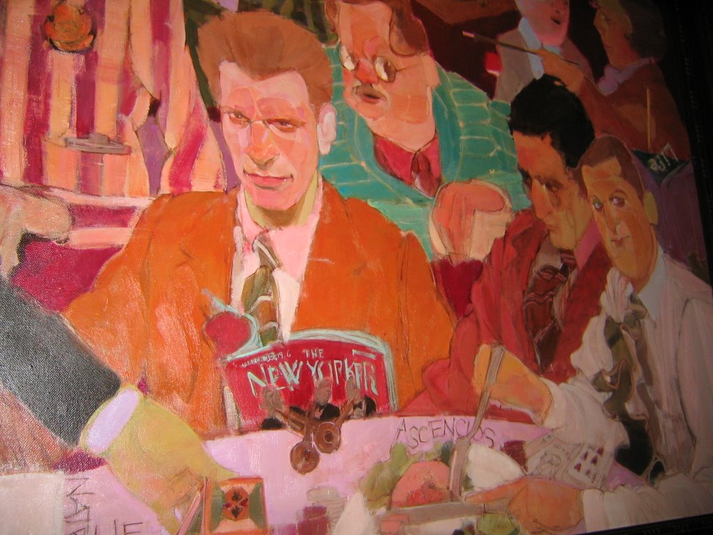 1024x768 Eating History Drinking History - Algonquin Round Table Painting