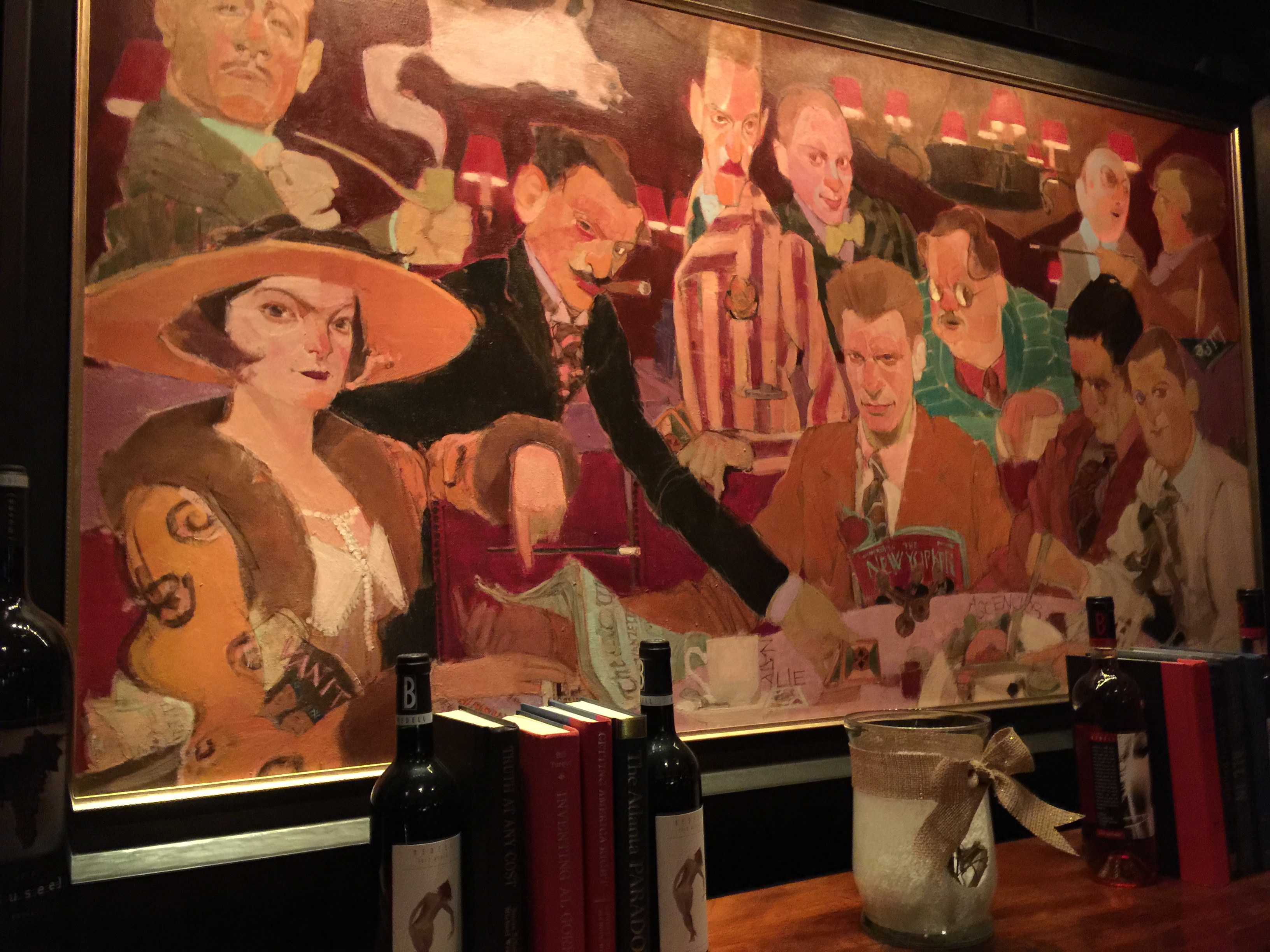 3264x2448 In The Shadow Of The Algonquin Round Table In New York - Algonquin Round Table Painting