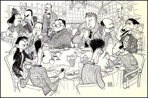 500x332 Alexander Woollcott Man Who Came To Dinner Production Design - Algonquin Round Table Painting