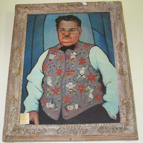 500x498 The Vermont Alexander Woollcott Painting Algonquin Round Table - Algonquin Round Table Painting