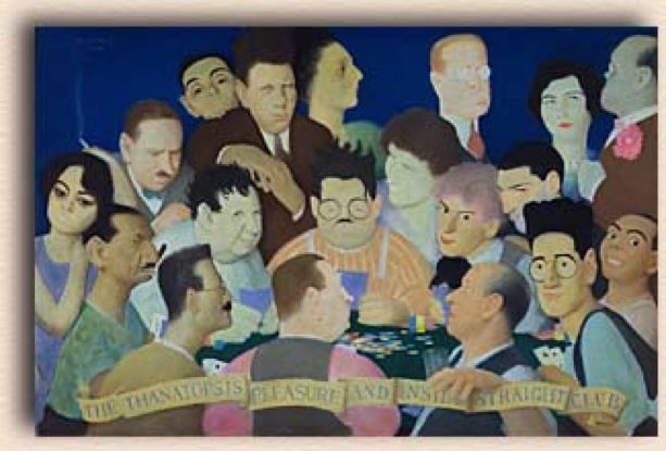 613x415 Lostpastremembered Happy New Year, The Algonquin Round Table - Algonquin Round Table Painting