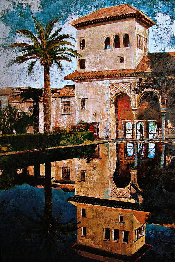602x900 Alhambra Painting By Claudia Lardizabal - Alhambra Painting