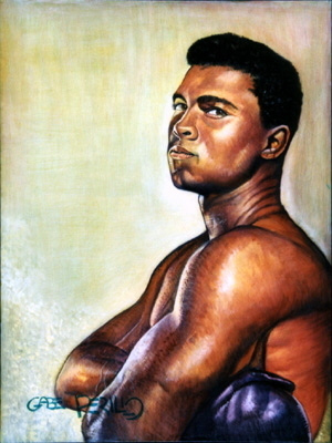 300x400 Muhammad Ali Painting Painting James Cook - Ali Painting