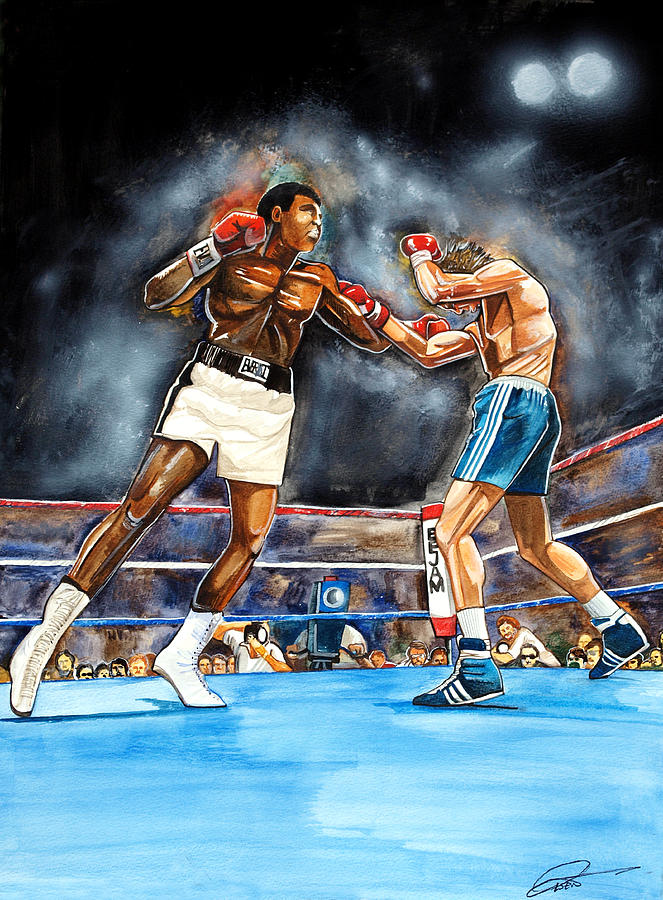 663x900 Muhammad Ali Painting By Dave Olsen - Ali Painting