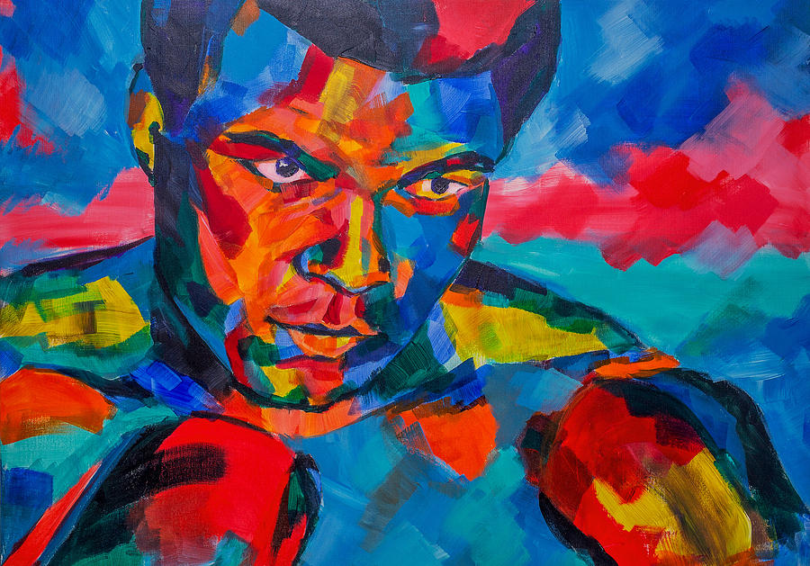 900x629 Muhammad Ali Painting By Dima Mogilevsky - Ali Painting