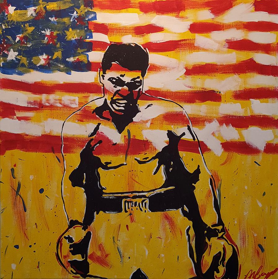898x900 Muhammad Ali Painting By Stephanie Robayo - Ali Painting