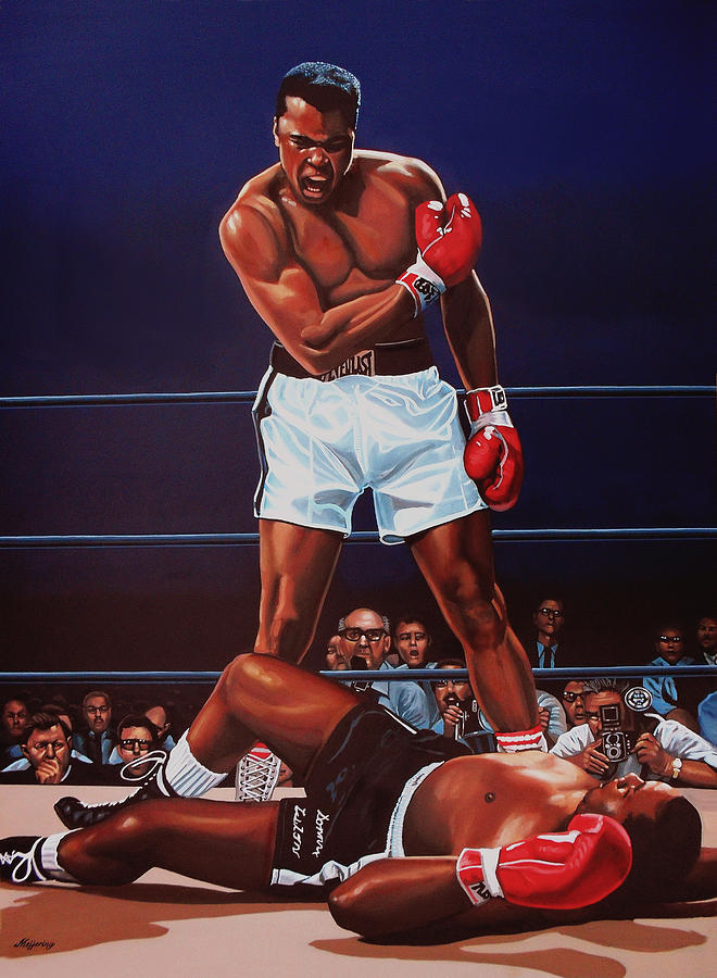 660x900 Muhammad Ali Versus Sonny Liston Painting By Paul Meijering - Ali Painting