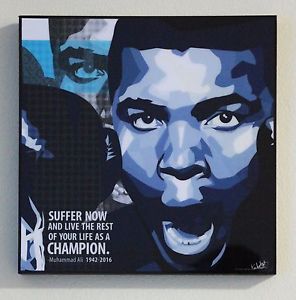 296x300 Muhammad Ali Canvas Quotes Wall Decals Photo Painting Framed Pop - Ali Painting