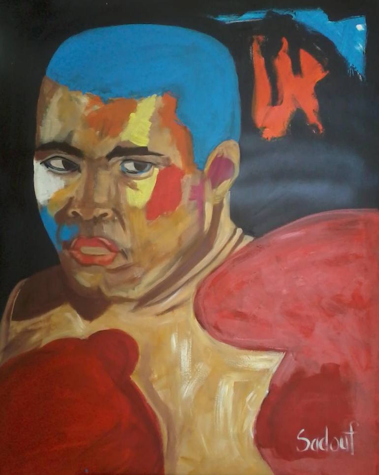770x966 Saatchi Art Mohamed Ali Painting By Sadouf Salem - Ali Painting