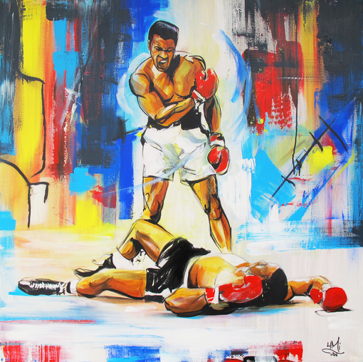 510x508 Mohamed Ali By Hmi, 2018 Painting Artsper (303877) - Ali Painting