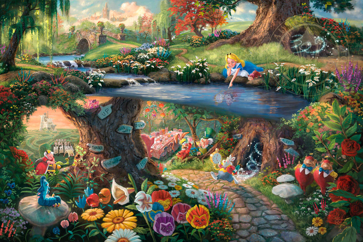 1200x800 Alice In Wonderland - Alice And Wonderland Painting