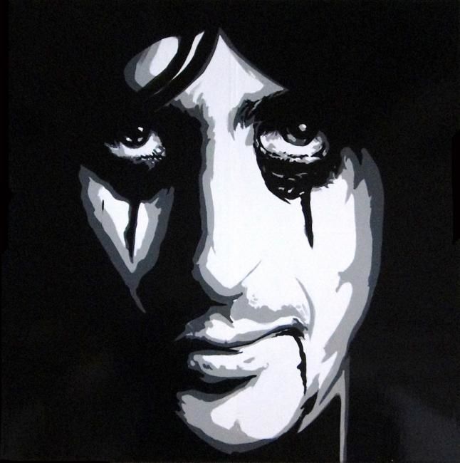 646x650 Alice Cooper (Fabulosfab) - Alice Cooper Painting