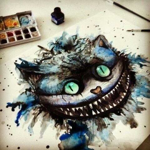 480x480 Alice In Wonderland The Sages Of The Forest - Alice In Wonderland Cat Painting