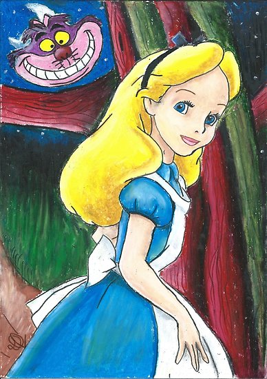 388x550 Alice In Wonderland - Alice In Wonderland Oil Painting