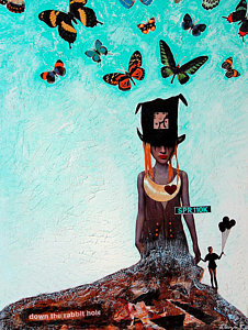 226x300 Alice In Wonderland Paintings Fine Art America - Alice In Wonderland Painting