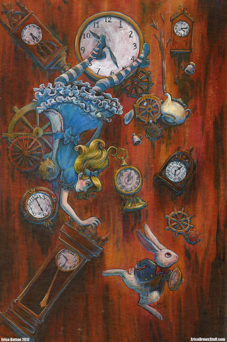 783x1179 Alice In Wonderland Erica Draws Stuff - Alice In Wonderland Painting